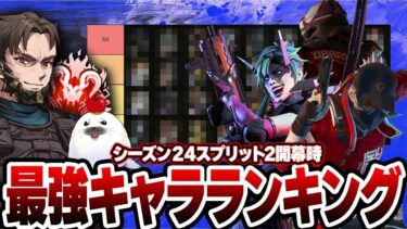 【シーズン24SP2】プレデターが開幕時点でのキャラランキングとその理由を徹底解説【Apex Legends/PC版ソロプレデター】
