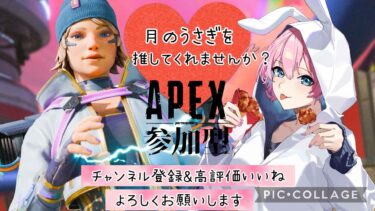 【APEX/参加型】初見様・エンジョイ勢大歓迎♪　【概要欄必読】  #apex  　#カジュアル　 #ランク　#参加型　#雑談 　#女性実況 　#女性配信