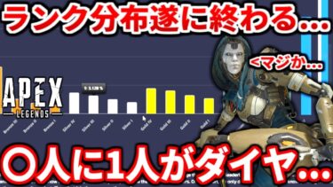 シーズン24残り9日のランク分布が限界突破ｗｗｗ〇人に1人がダイヤ！？簡単にダイヤへ行くコツも教える！【APEX LEGENDS立ち回り解説】