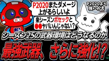 P2020再強化!?シーズン25の武器環境の噂について話すCHEEKYたち【APEX】