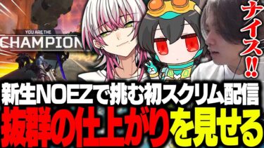 【APEX】初スクリム配信で抜群の仕上がりを見せる新生NOEZ。【さつき/Lykq/4rufa】