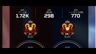 【APEX】現在世界4位　一桁維持配信　　#apex　#ソロプレデター