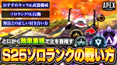 【シーズン25】ソロランクで盛る方法まとめ！立ち回り&撃ち合いで意識することやおすすめ武器・キャラまで徹底解説【APEX LEGENDS】