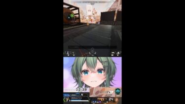 【APEX】 シーズン25 ｽﾌﾟ2  チャンネル登録者数10万人めざしてます！！ソロランク　キーマウ勢　マスター目指して!!　#shorts #apexlegends #vtuber 【青山裏葉】
