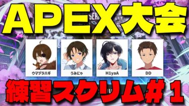 APEX大会出ます！顔合わせ練習配信【ASGS大会 / APEX LEGENDS】