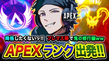 【APEXランク】行けんのか？降格したくないッ！プレマス帯で鬼の修行をしてみる編www【ハセシン】Apex Legends