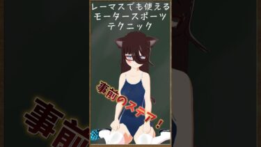 レーマスでも使えるモータースポーツテクニック！意外と大事？！事前にステアを切る！！
